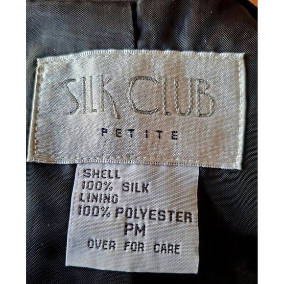 Silk Embroidered Women's Blazer With Vibrant Patterns & Button Detailing Size PM - Picture 8 of 11